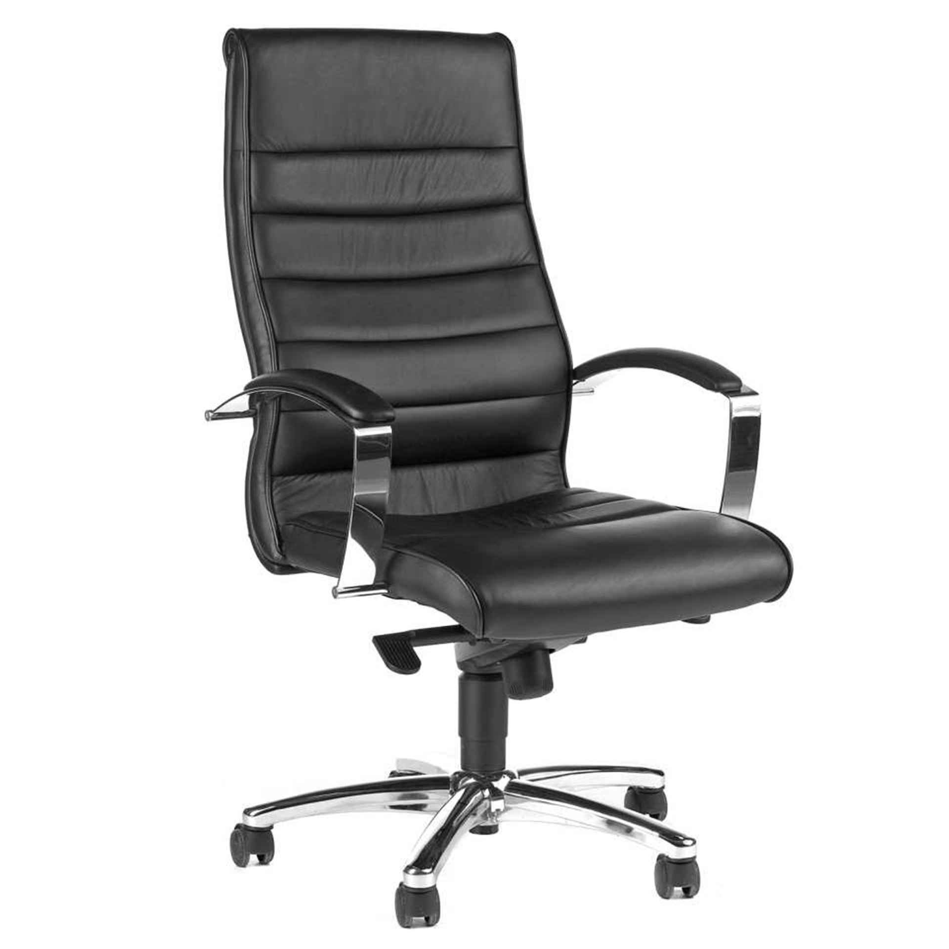 Bürodrehstuhl Topstar TD Luxe 10 schwarz (Schwarz, Neu, Teppichrollen, Ringarmlehnen)