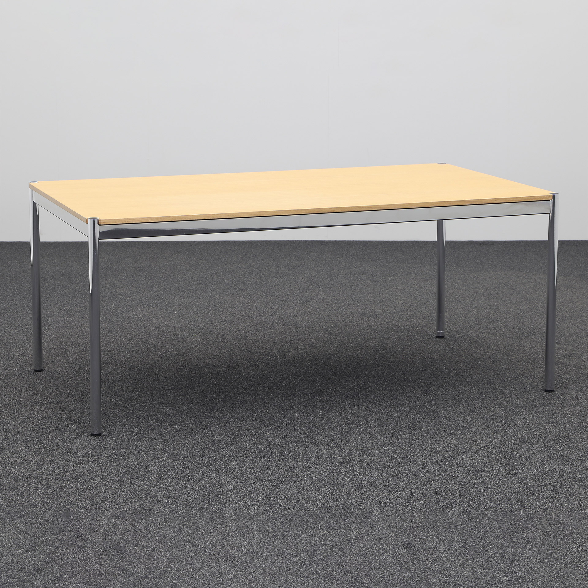 Conference tables USM Haller (Beech, Good, 175x100, Chrome-plated, Chrome-plated)