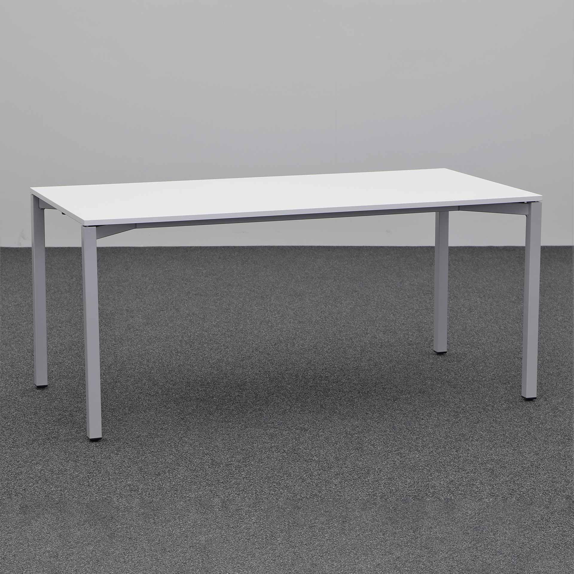 Table de réunion Tradingzone Smartline (Gris clair, Nouveau, 160x80, Gris argenté, Gris argenté)