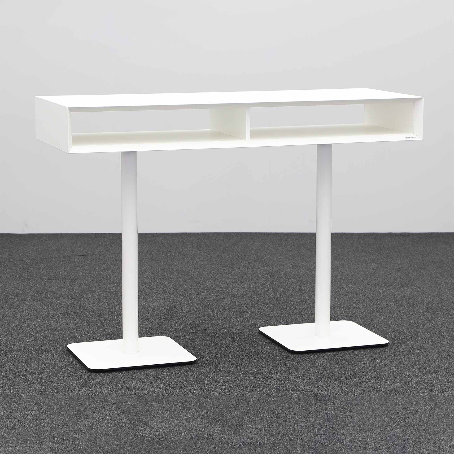 Tables de réunion debout Tradingzone Smartline (Blanc, Nouveau, 160x60, Blanc, Blanc)