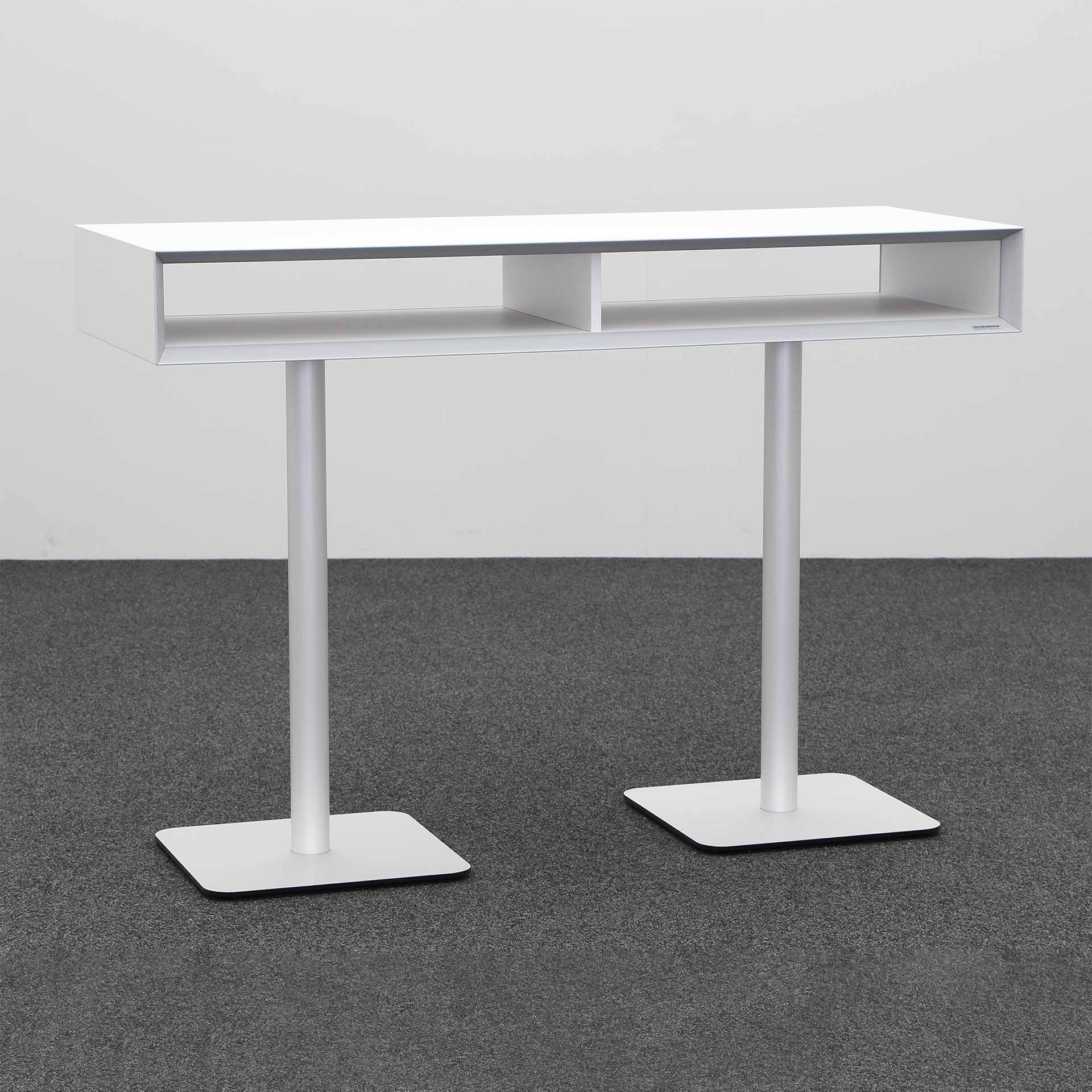 Tables de réunion debout Tradingzone Smartline (Gris clair, Nouveau, 160x60, Gris argenté, Gris argenté)