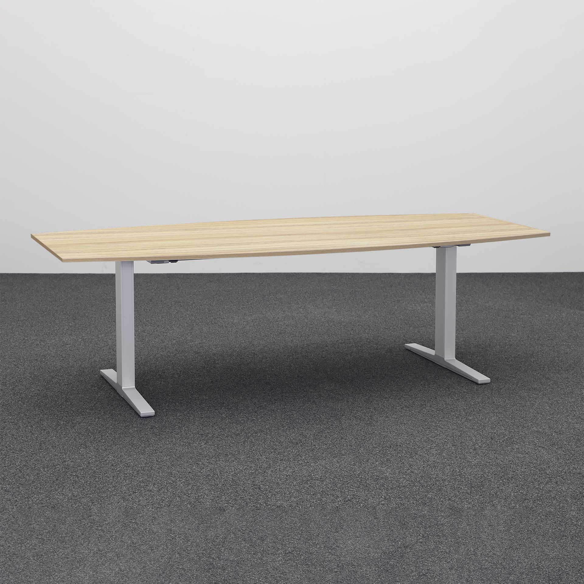 Table de réunion Tradingzone Smartline (Chêne, Nouveau, 240x110, Gris argenté)