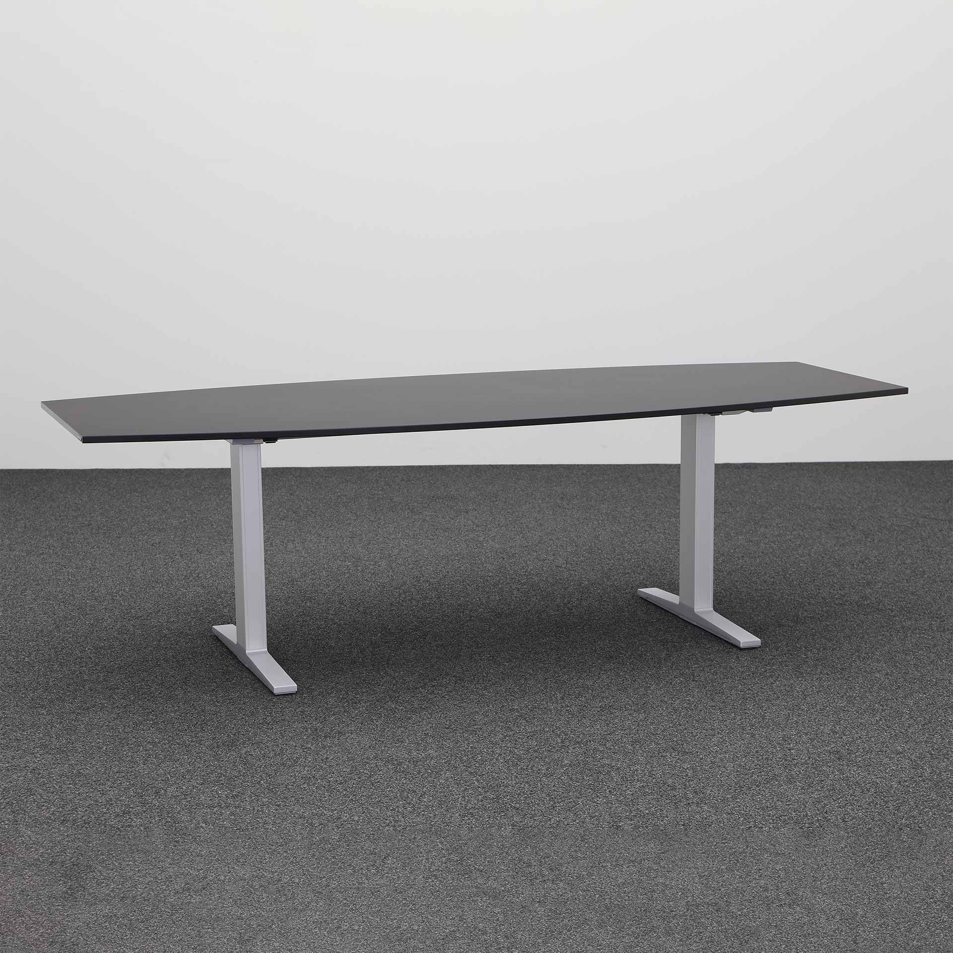 Meeting table Tradingzone Smartline (Black, New, 240x110, Silver gray)