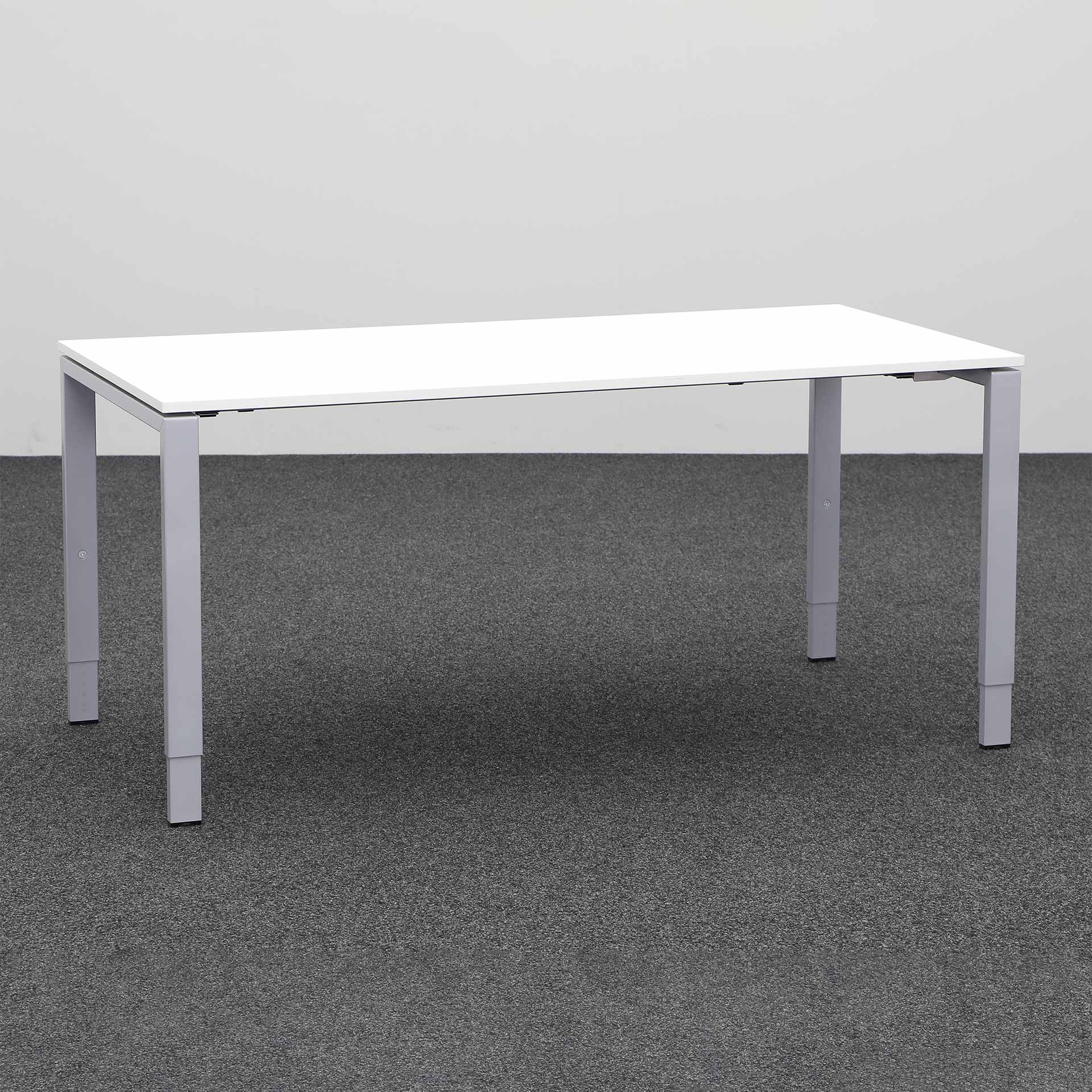 Table de bureau Tradingzone Smartline (Blanc, Nouveau, 160x80, Gris argenté, Gris argenté)