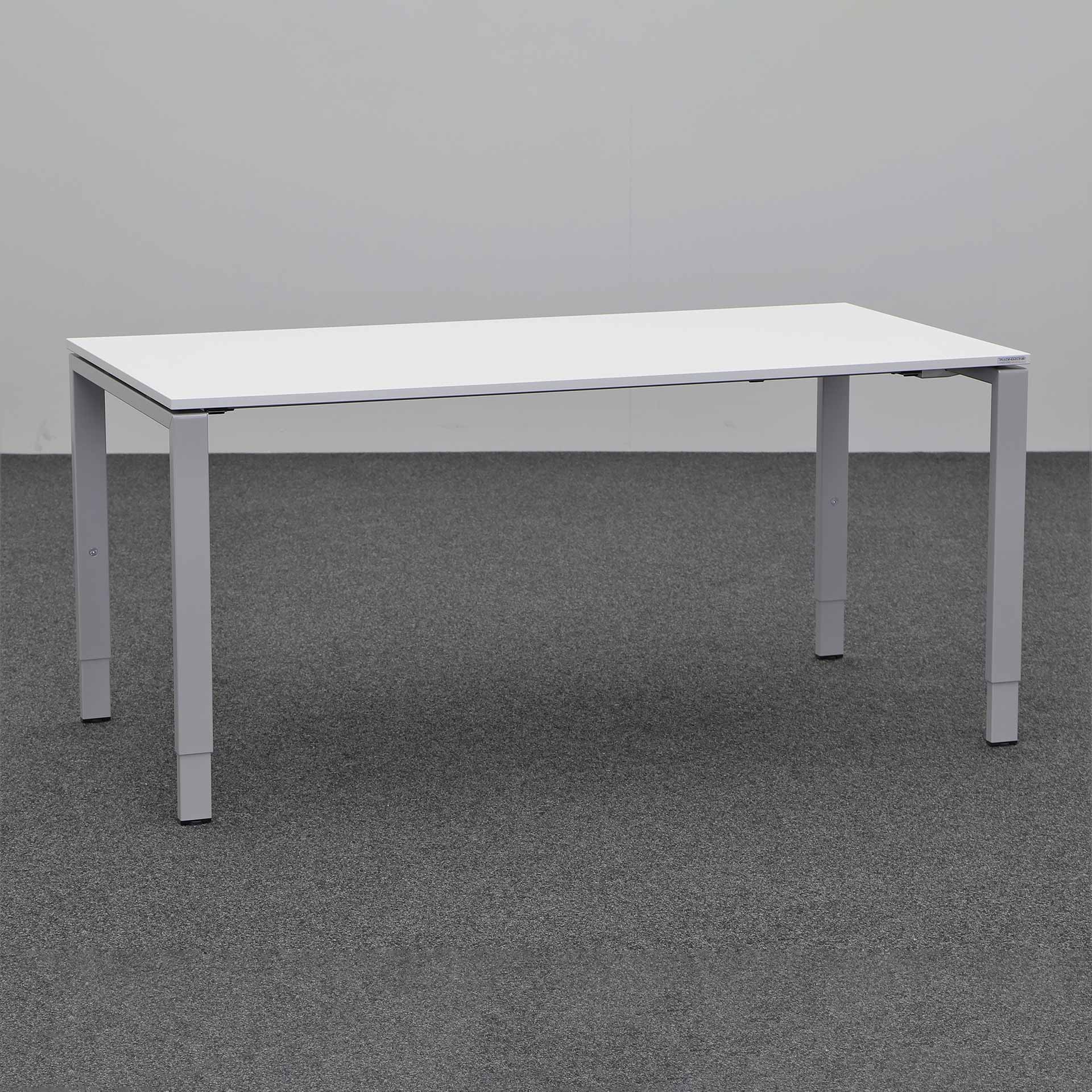 Table de bureau Tradingzone Smartline (Gris clair, Nouveau, 160x80, Gris argenté, Gris argenté)