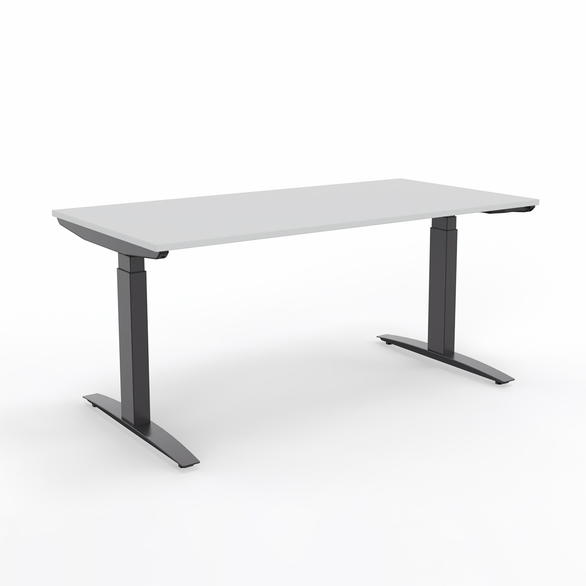 Sitting/standing table Tradingzone Liftmatic (Light gray, New, 160x80, Anthracite, Anthracite)