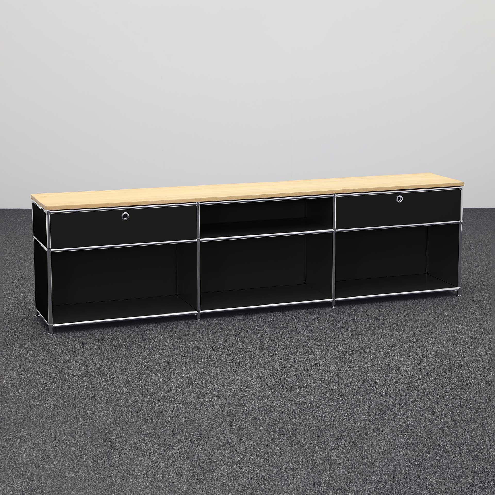 Sideboards System4 (Schwarz, Neu, Ohne Schlüssel)