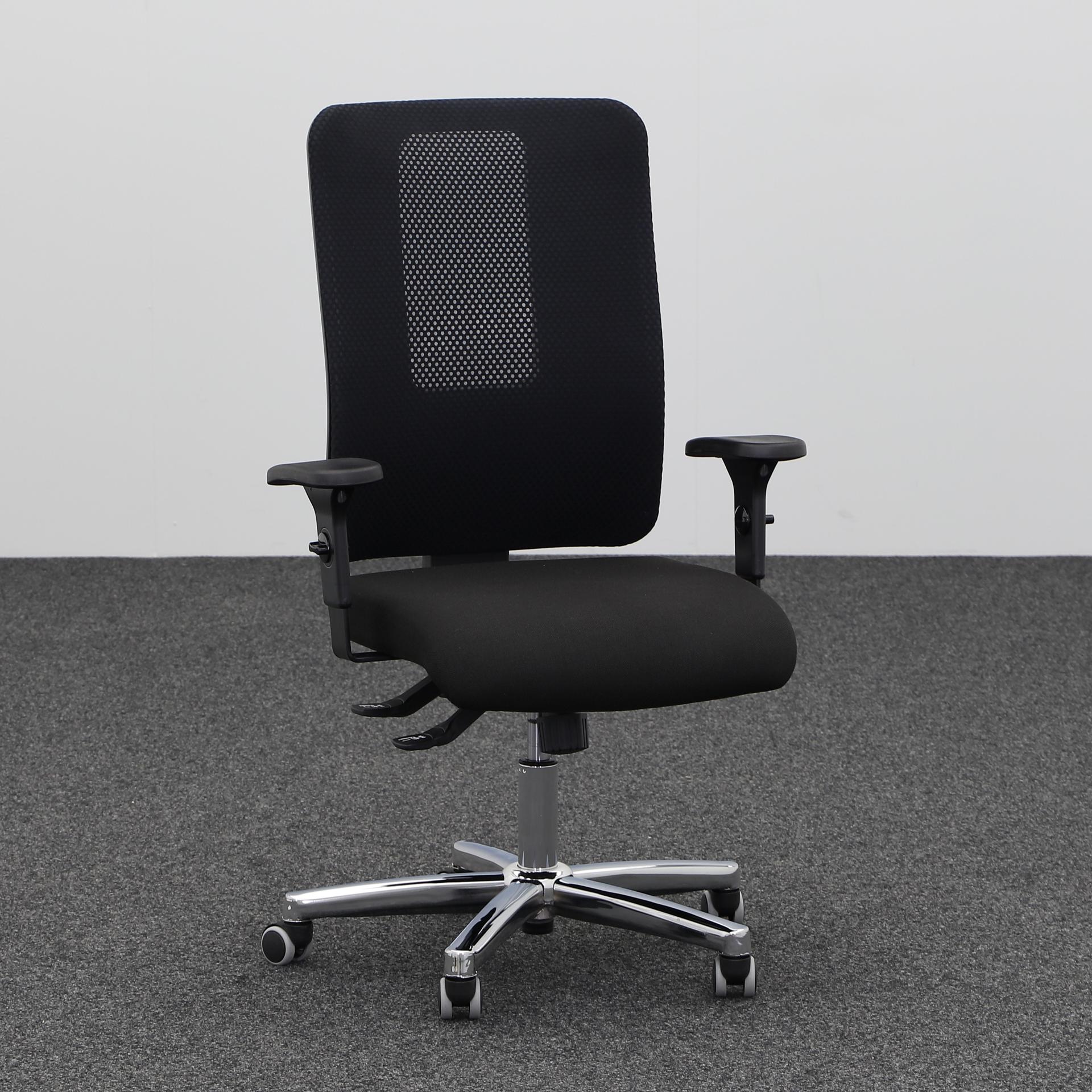 Office swivel chair Topstar Open X N (Black, New, Hard floor castors, 2D armrests)